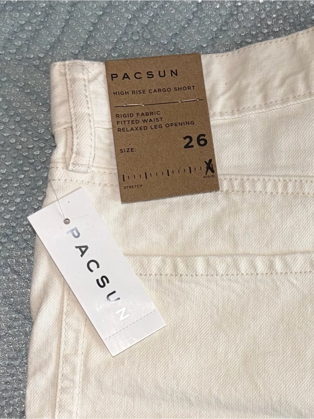 PacSun Cream Utility Cargo Shorts for Women Sz 26